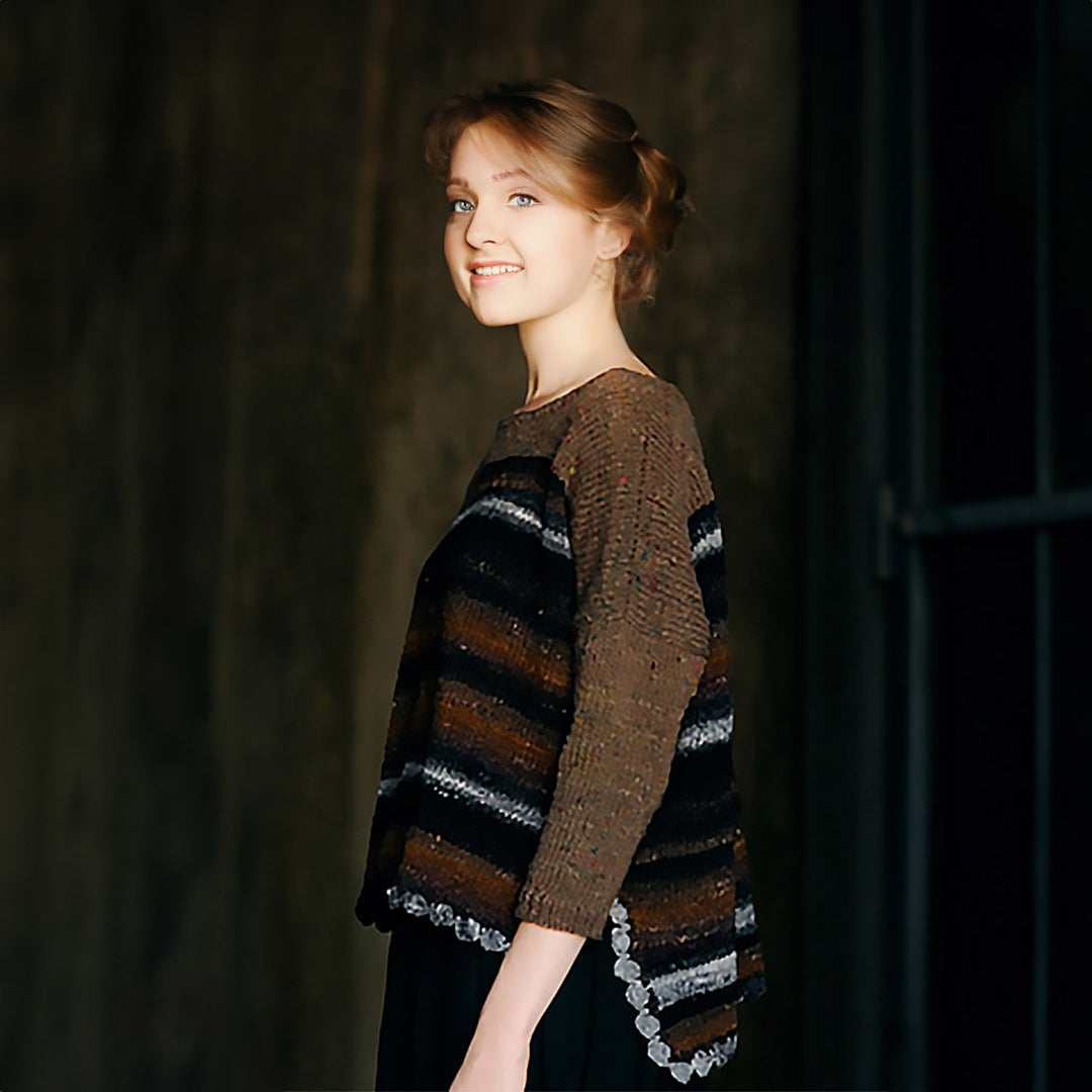 pullover with slit