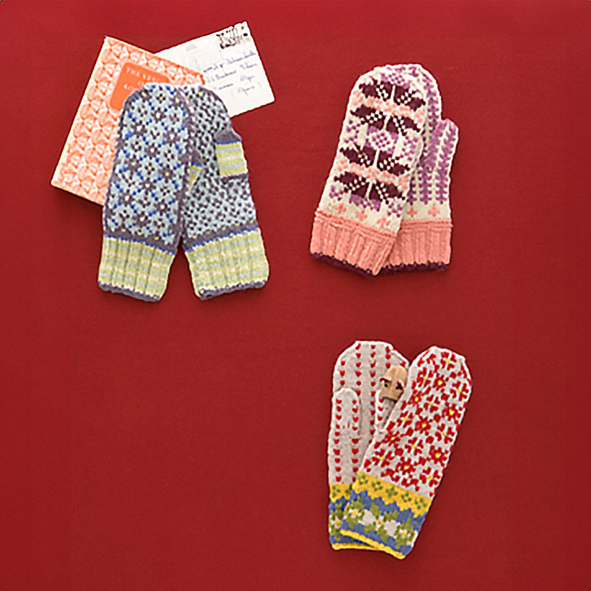 colorful mittens set