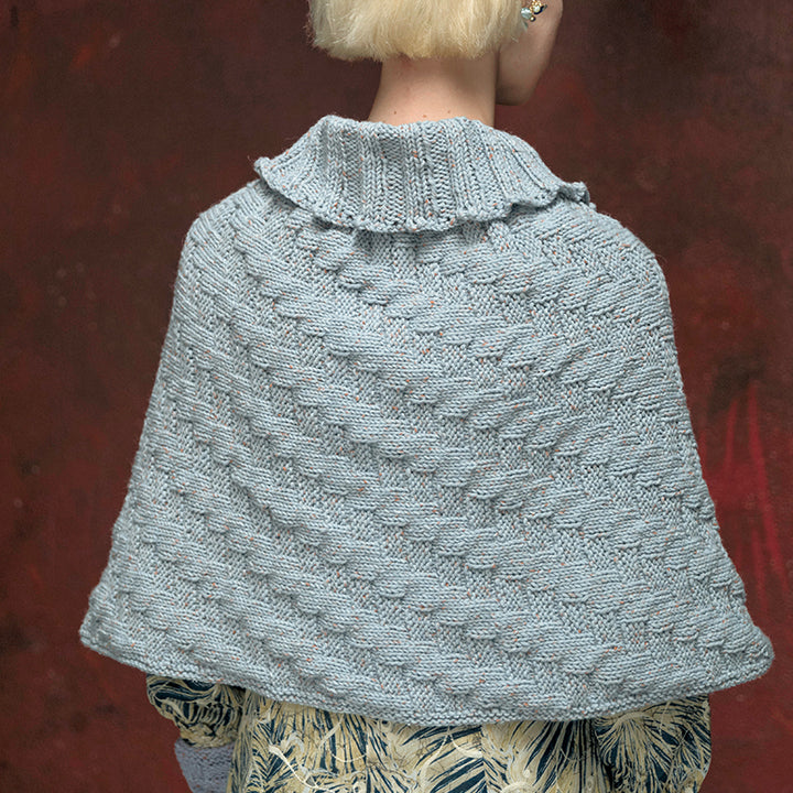 Ground pattern poncho and arm warmers