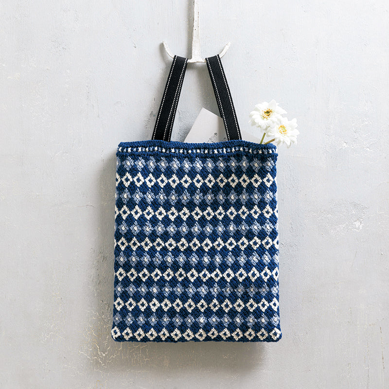Cross-woven pattern bag