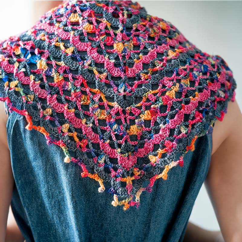 crochet triangle shawl
