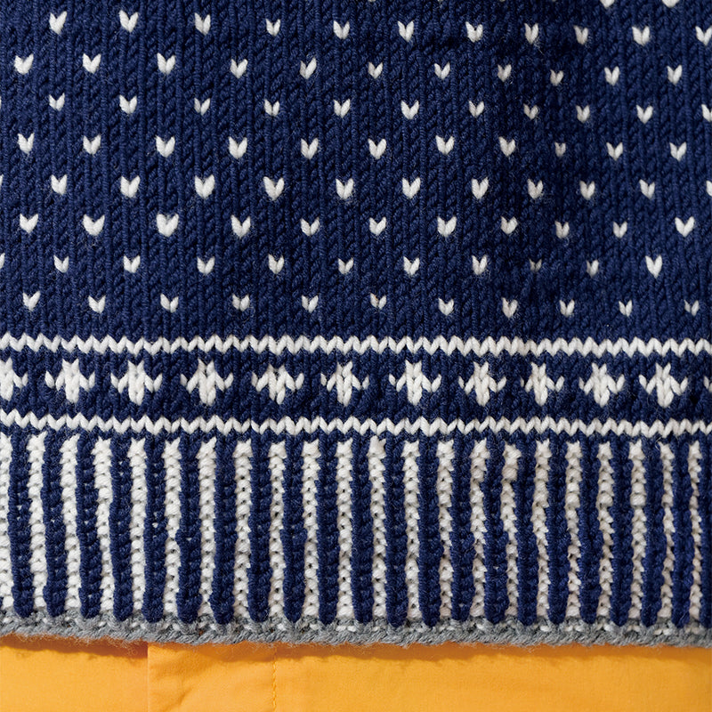 Nordic pattern men's pullover