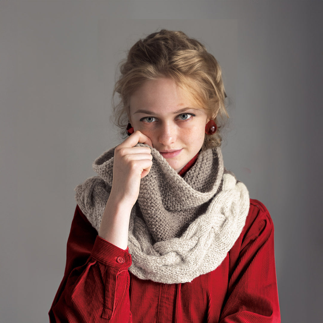 rope knit snood