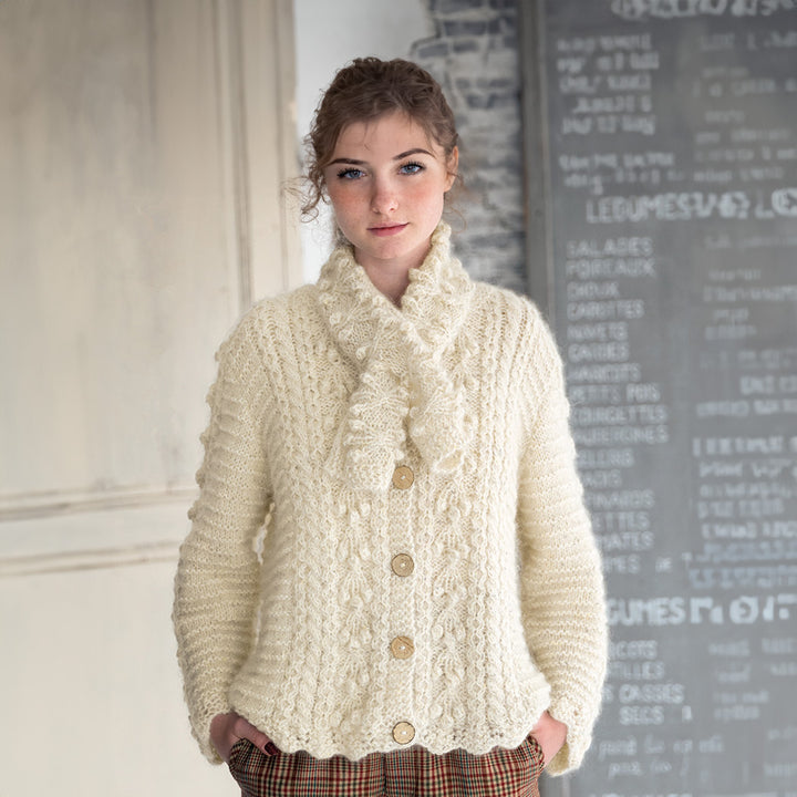 cable &amp; bobble cardigan