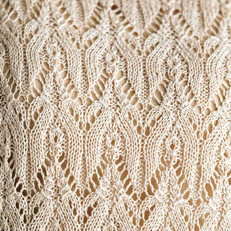 zigzag lace pullover