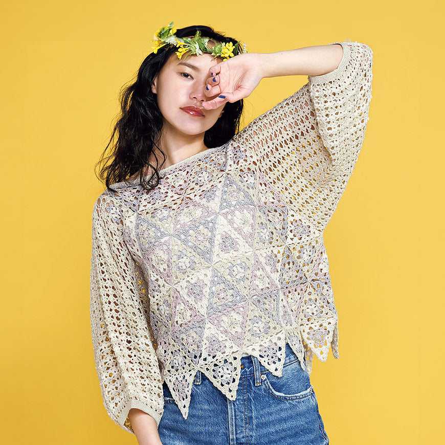 Triangle motif pullover