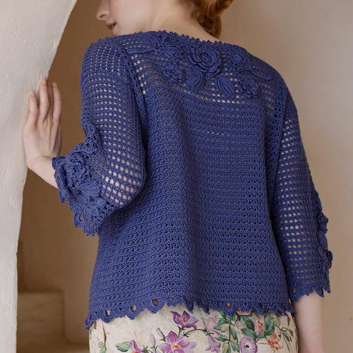 Irish crochet pullover