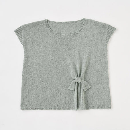 Pullover with ribbon knot [S/M]