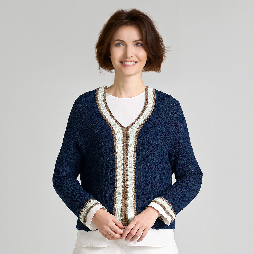 Tilden-style pullover with two pieces [S/M]