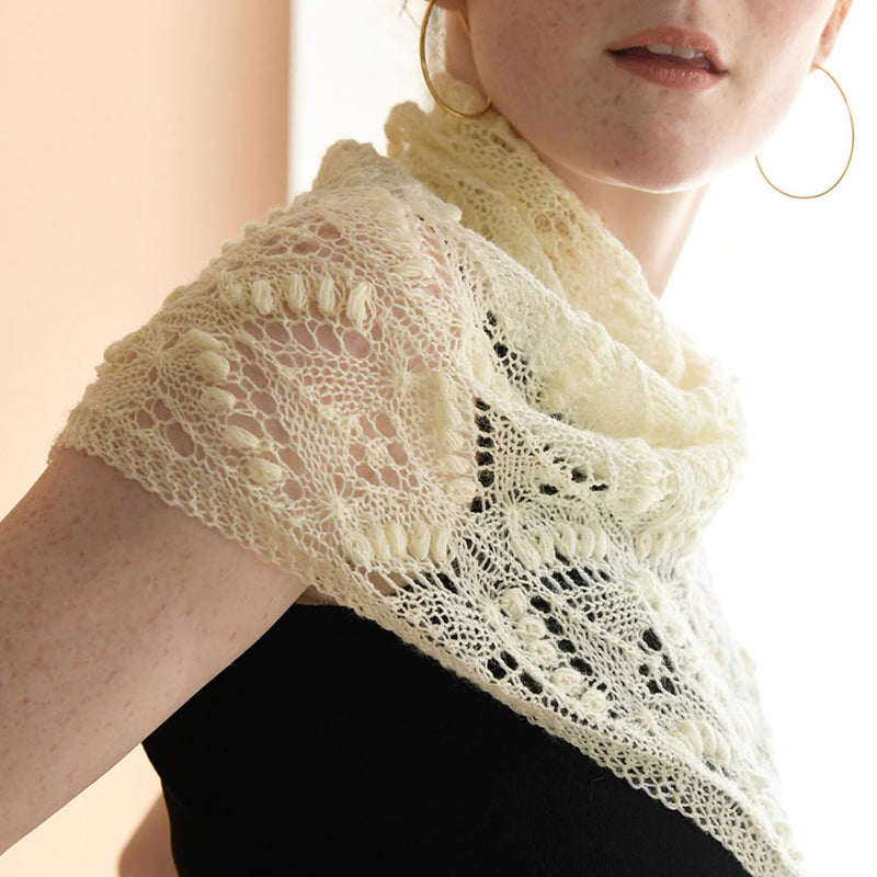 Harpsal lace rectangular shawl