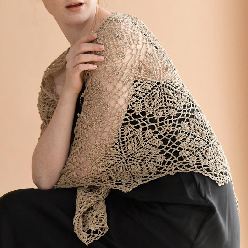 Kunstlace triangular shawl