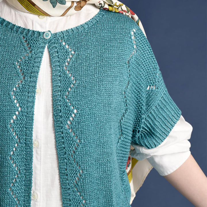 Blue-green 2way bolero