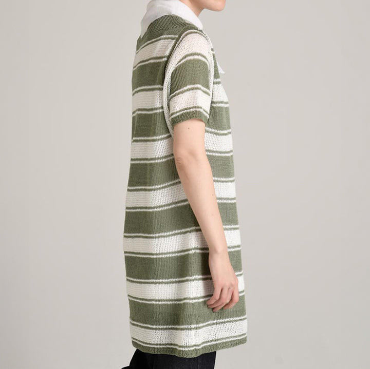 Arranged border tunic dress [S/M]