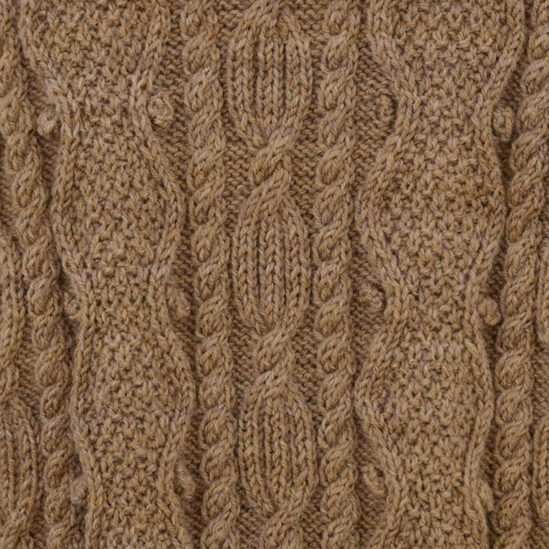 light brown aran jacket