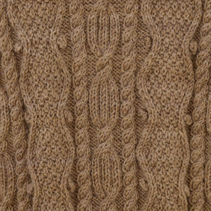 light brown aran jacket