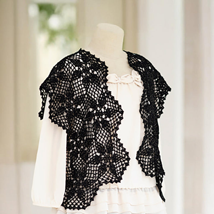 black glitter bolero