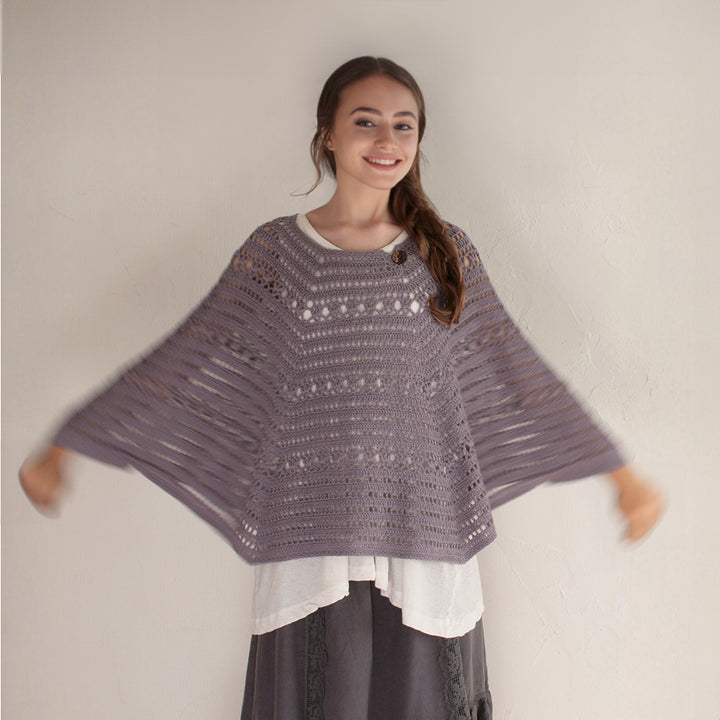 poncho with cuffs