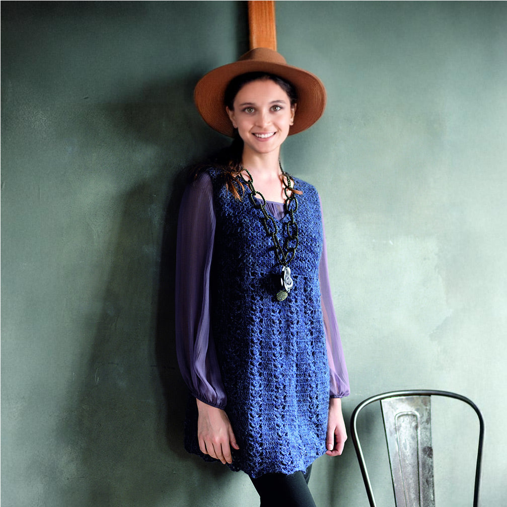 purple tunic vest